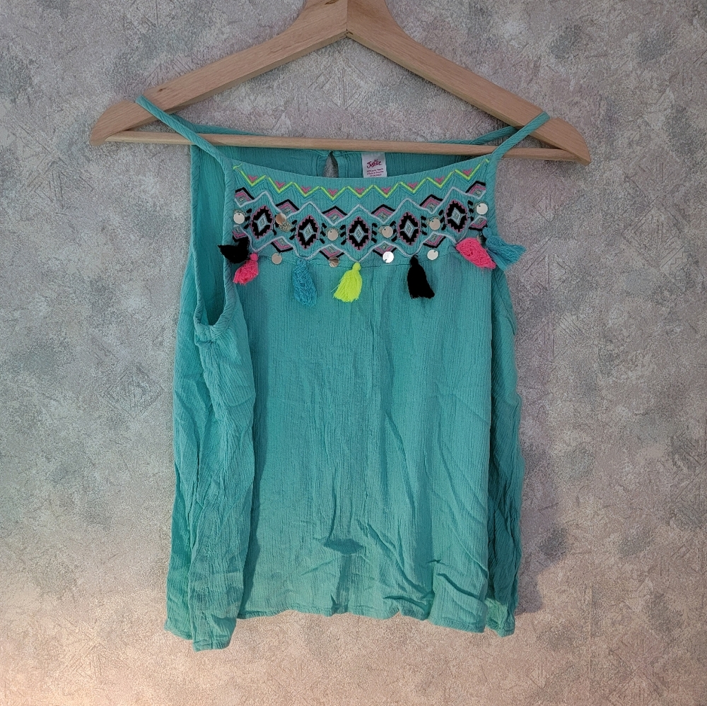 Justice Girls Teal Summer Tank Top